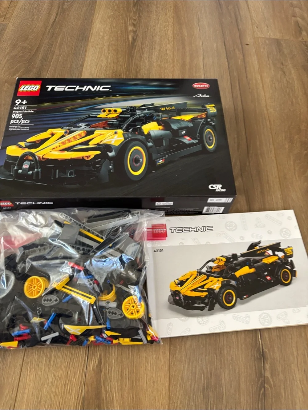 Lego Technic Black & Yellow Race Car Building Set